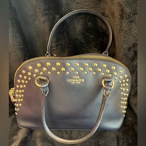 Navy Blue Coach hand bag